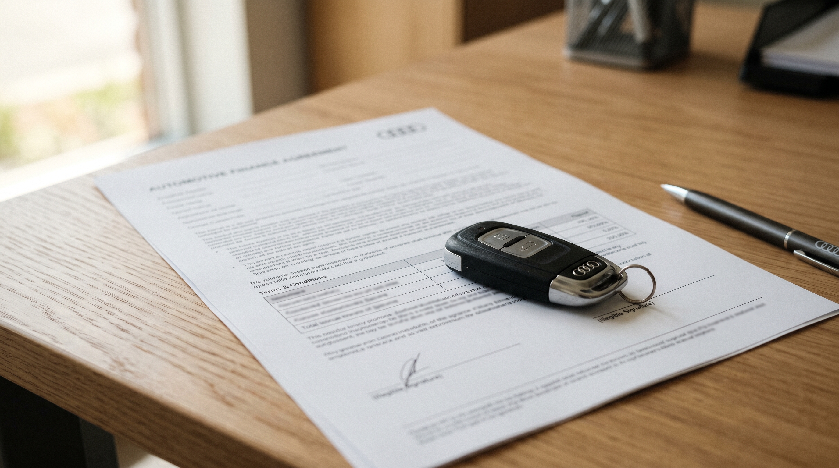 Auto-Schlüssel über Vertragsformular