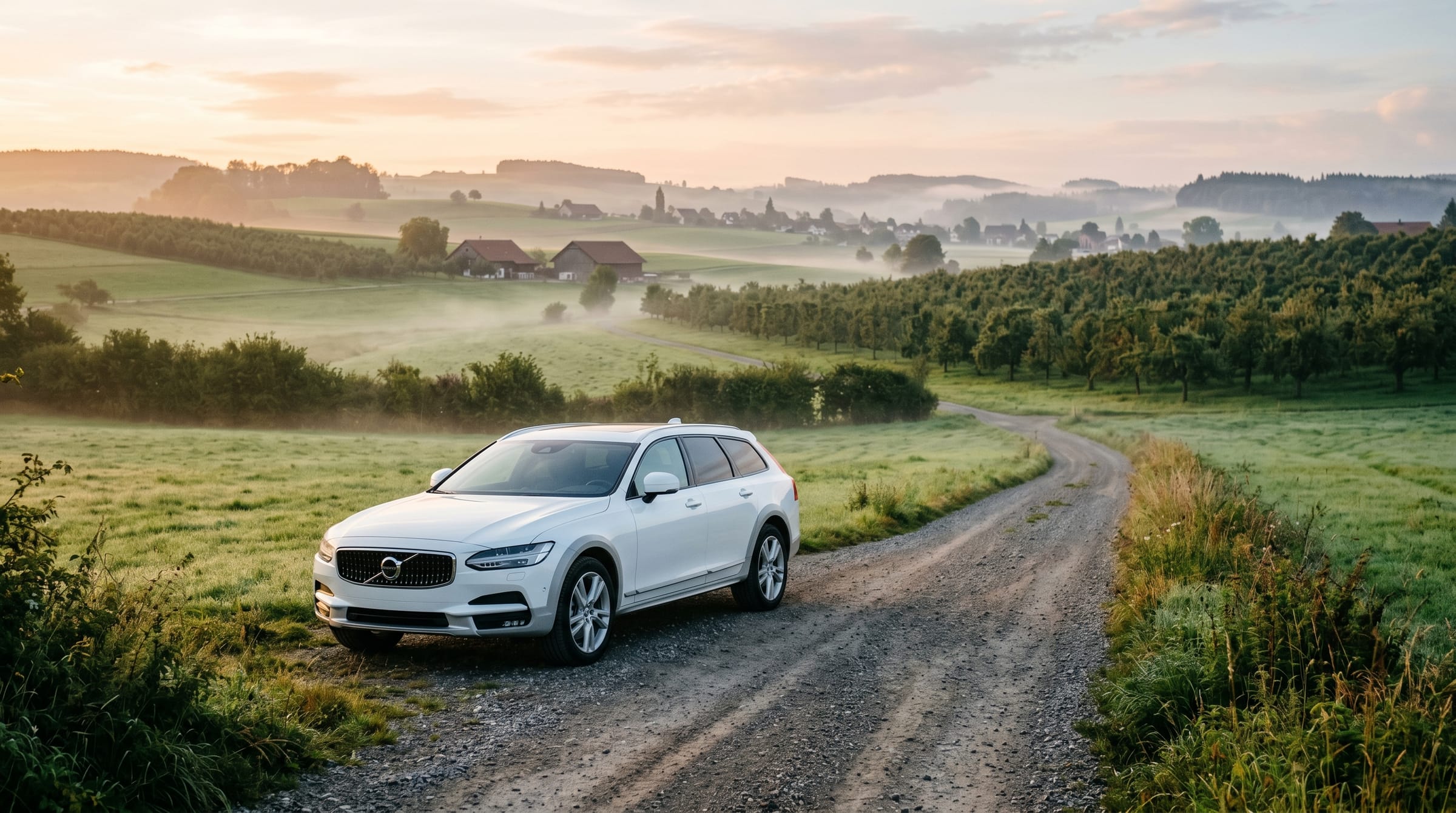 Autovermietung Thurgau, Mietwagen bei Sonnenaufgang