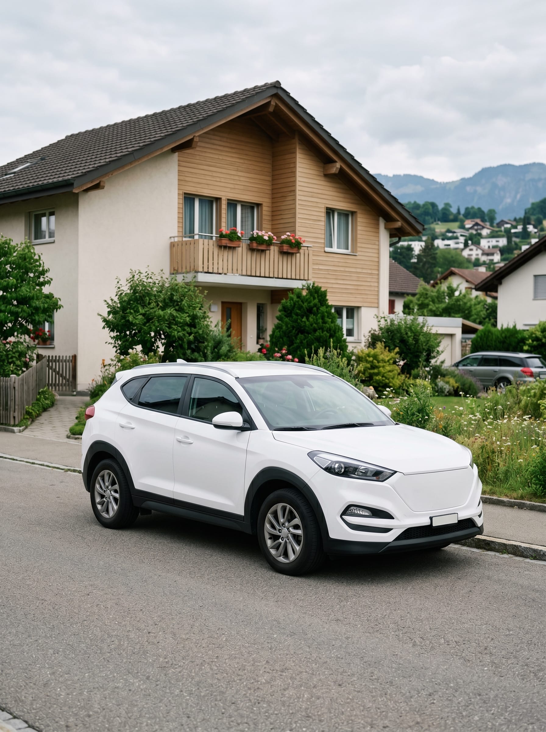 Monatsmiete Mietwagen, Crossover im Wohnquartier