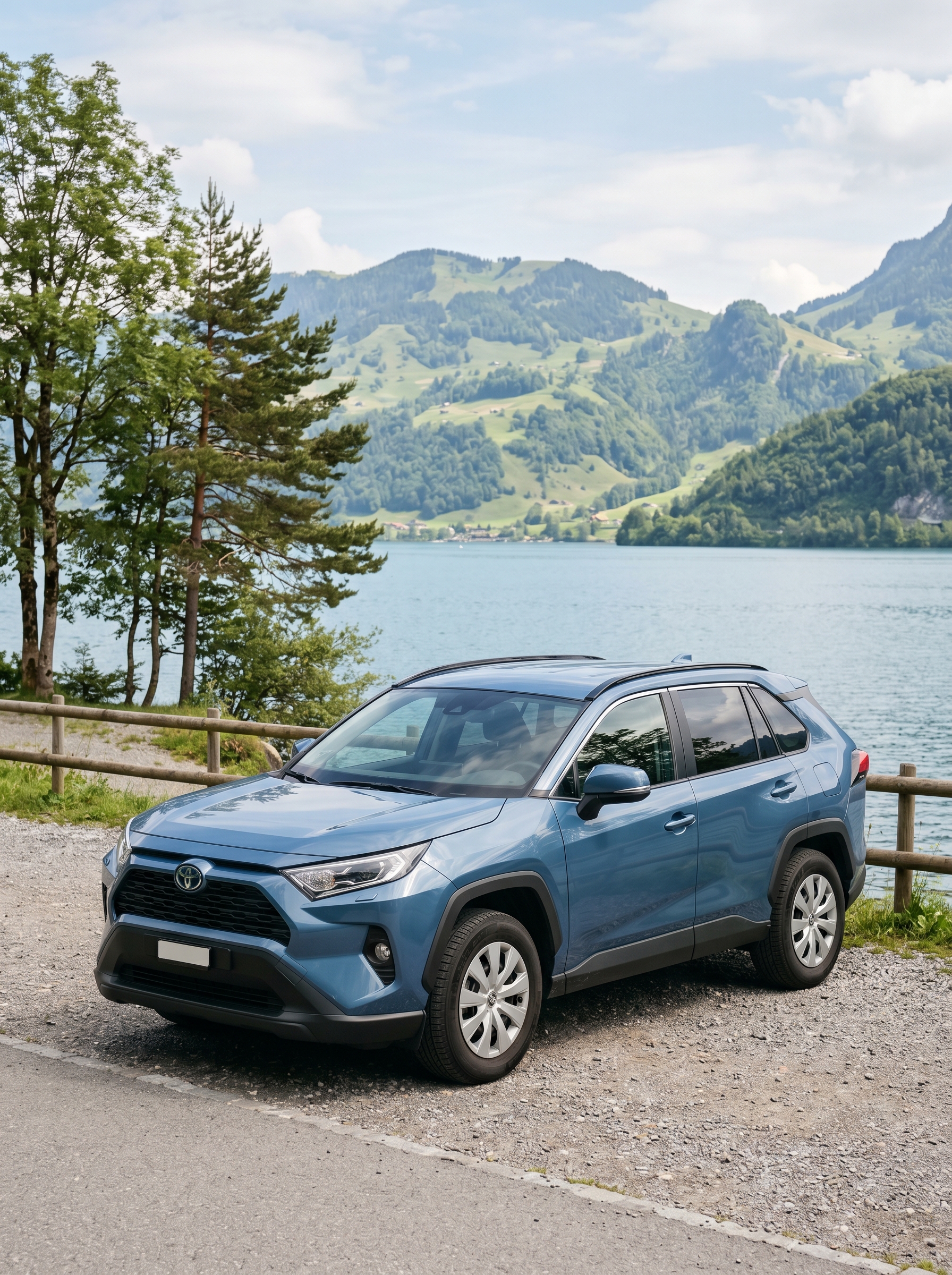 SwissCar4rent, Mietwagen Schweiz am Bergsee